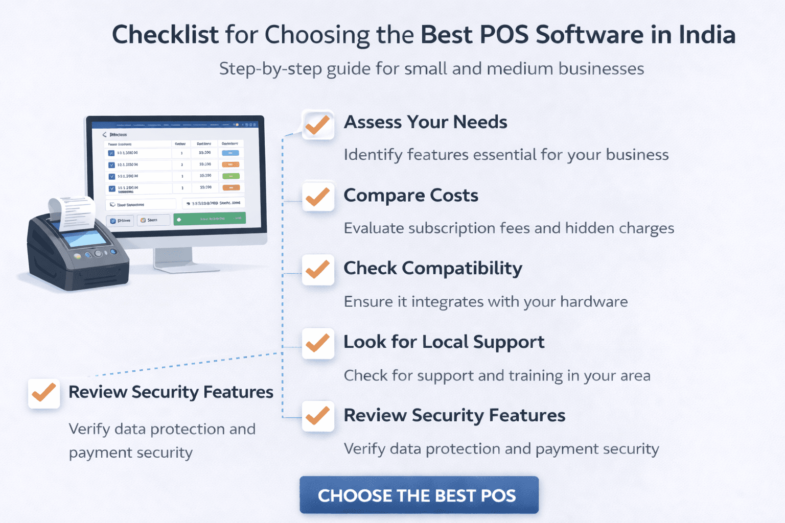 Checklist to choose POS software in India
