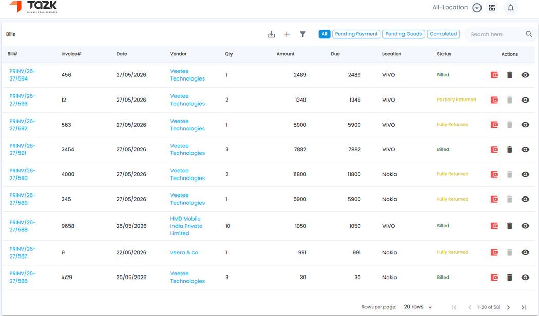 Sales Invoice