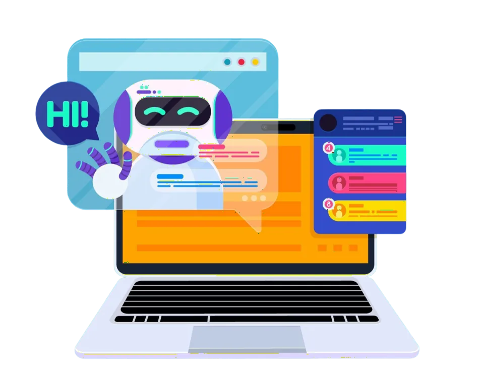 An AI assistant answering inside a chat window