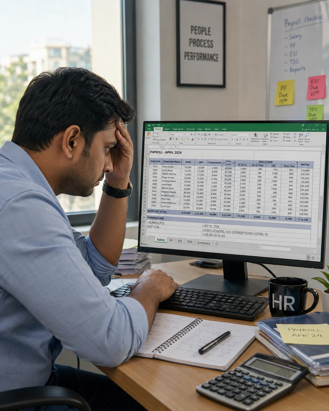 manual payroll spreadsheet errors Indian SMB