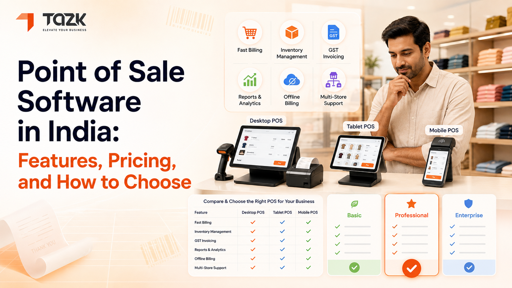 Point of Sale Software in India:Features, Pricing, and How to Choose