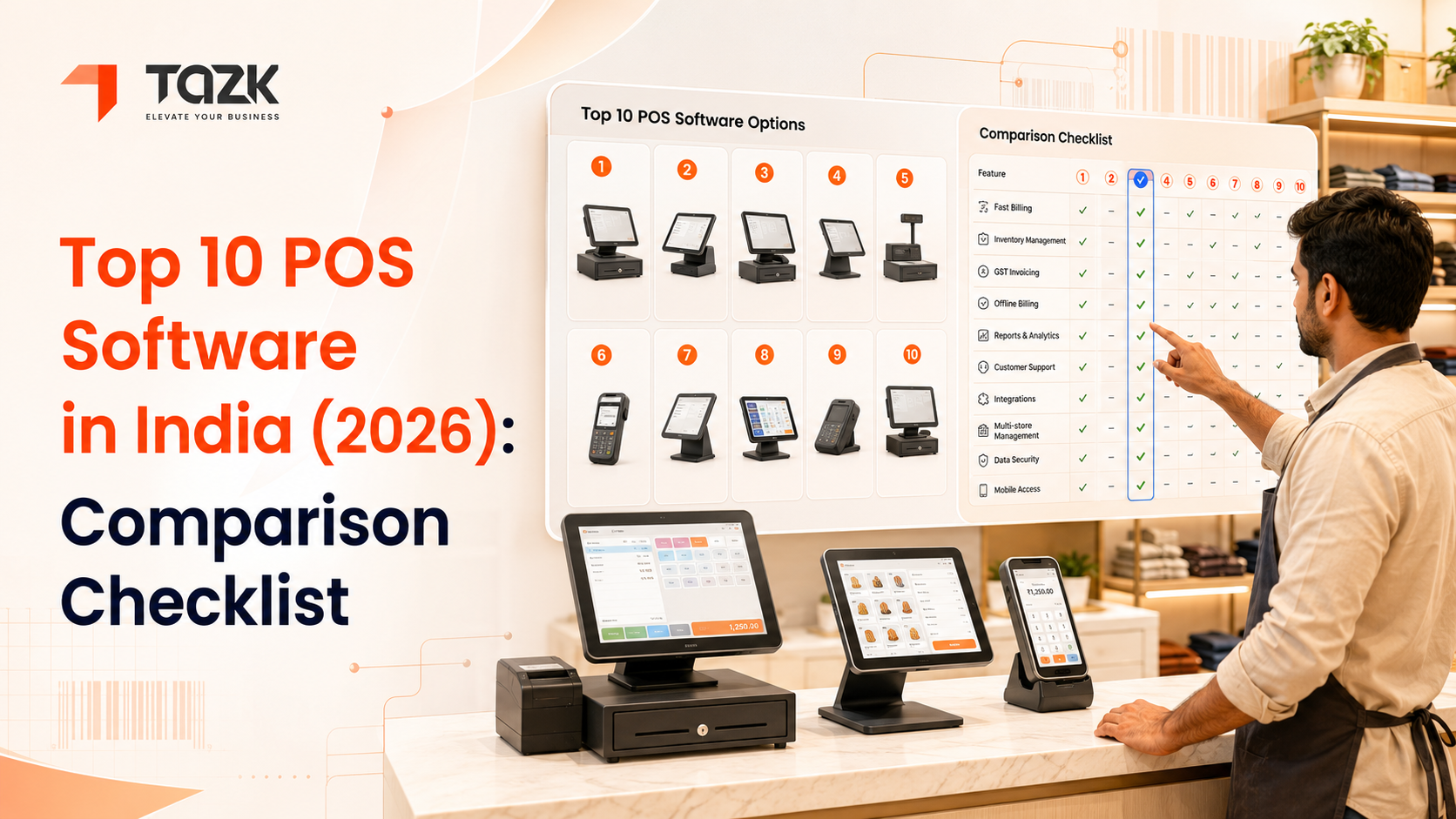 Top 10 POS Software in India (2026): Comparison Checklist