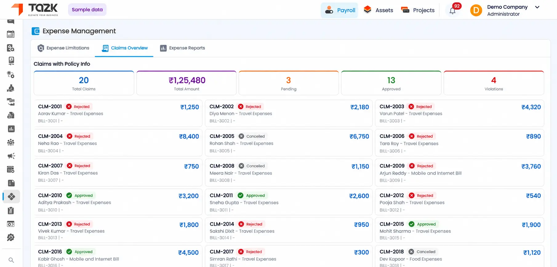HR analytics dashboard screen 3